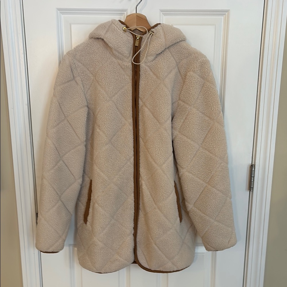 Jones New York Cream Teddy Jacket